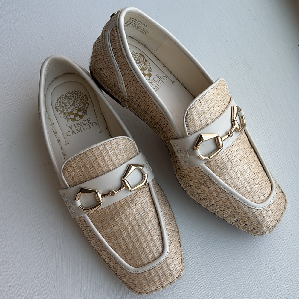 Vince Camuto Cream Loafers